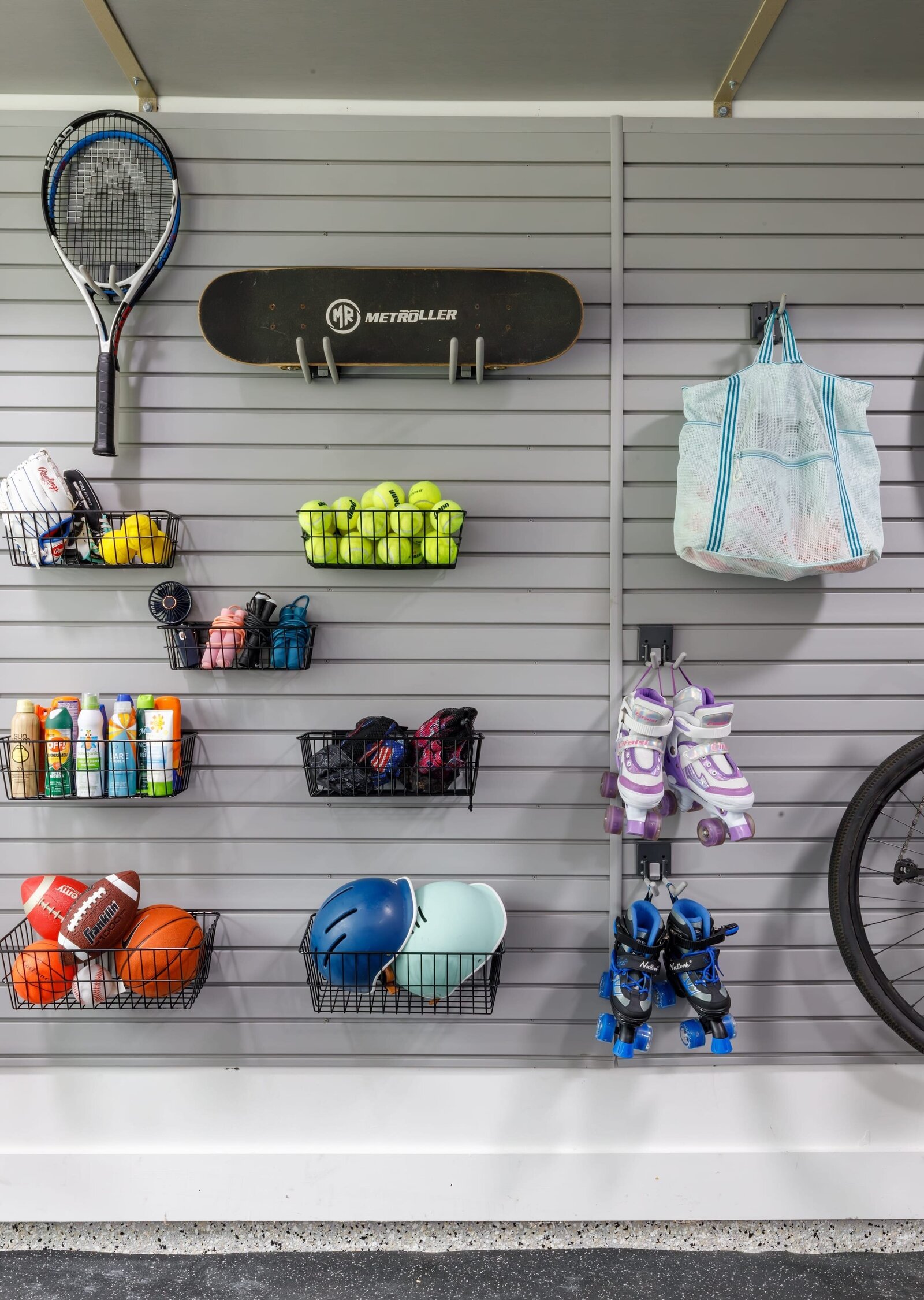 vision and hammer organizing garage wall