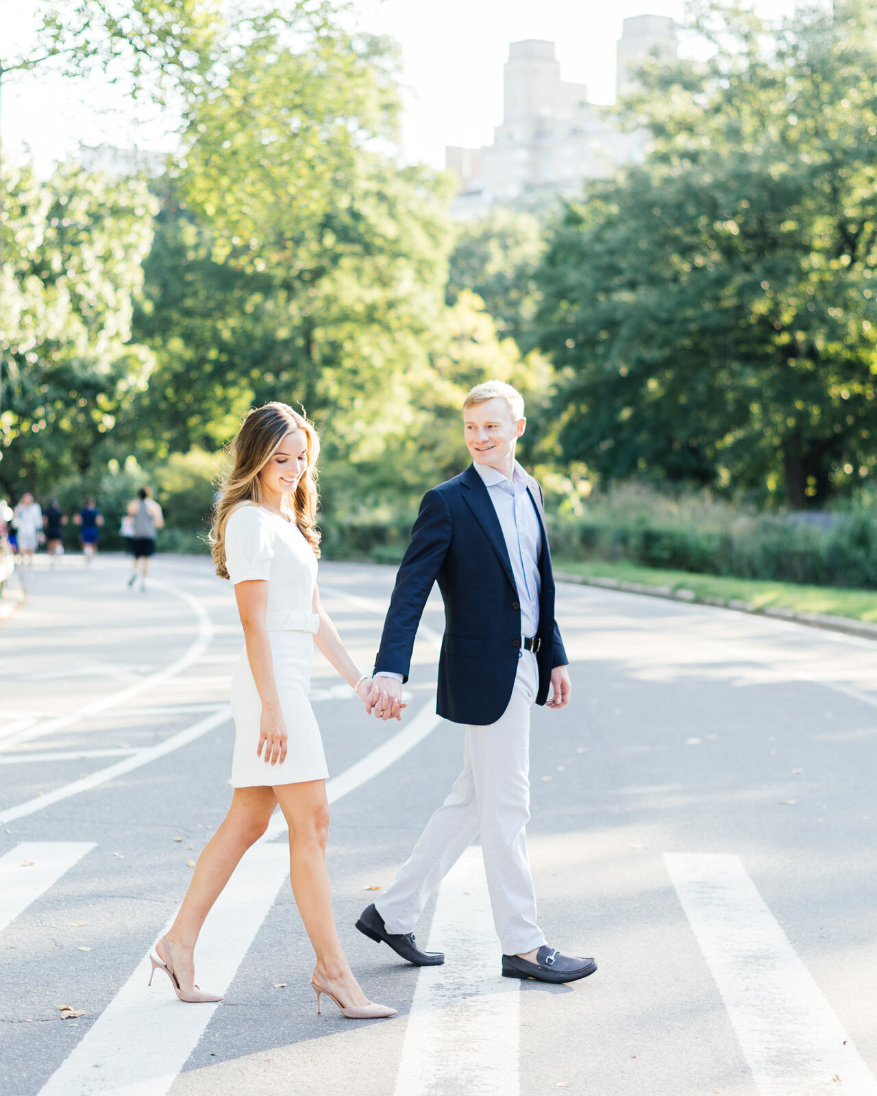 central park nyc engagement photos