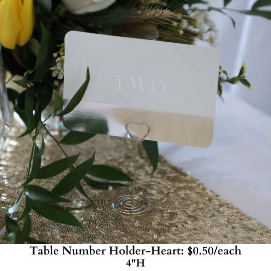 Table Number Holder-Heart-147