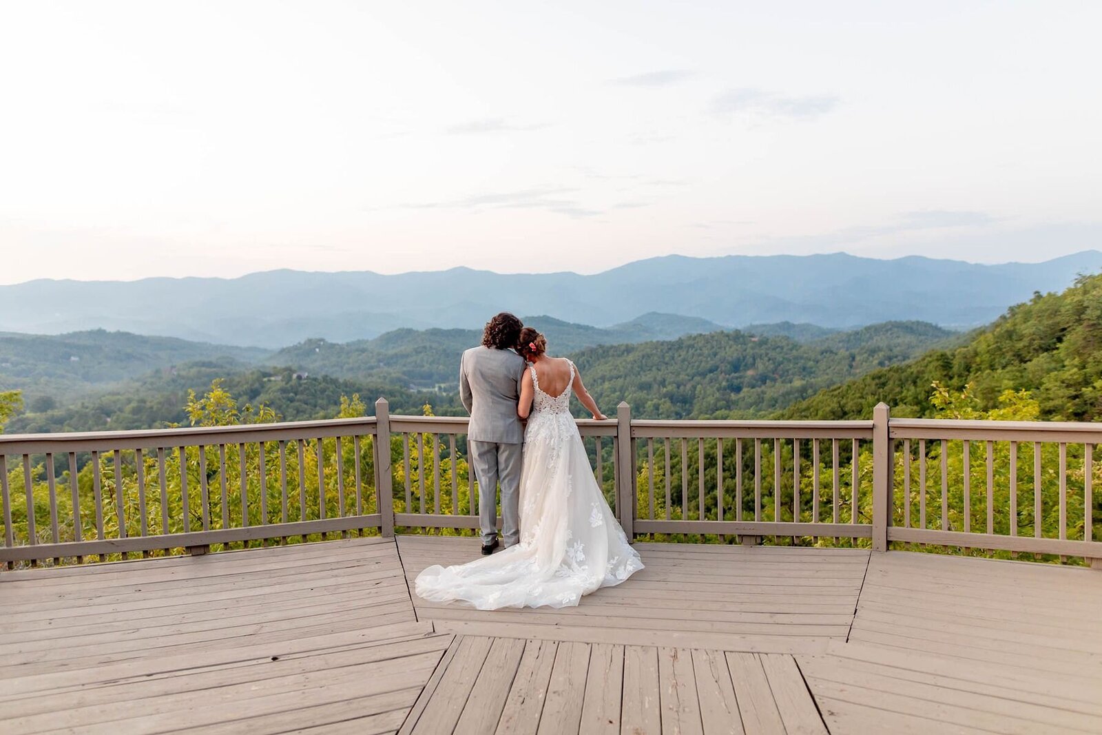 beautiful asheville mountain wedding backdrop