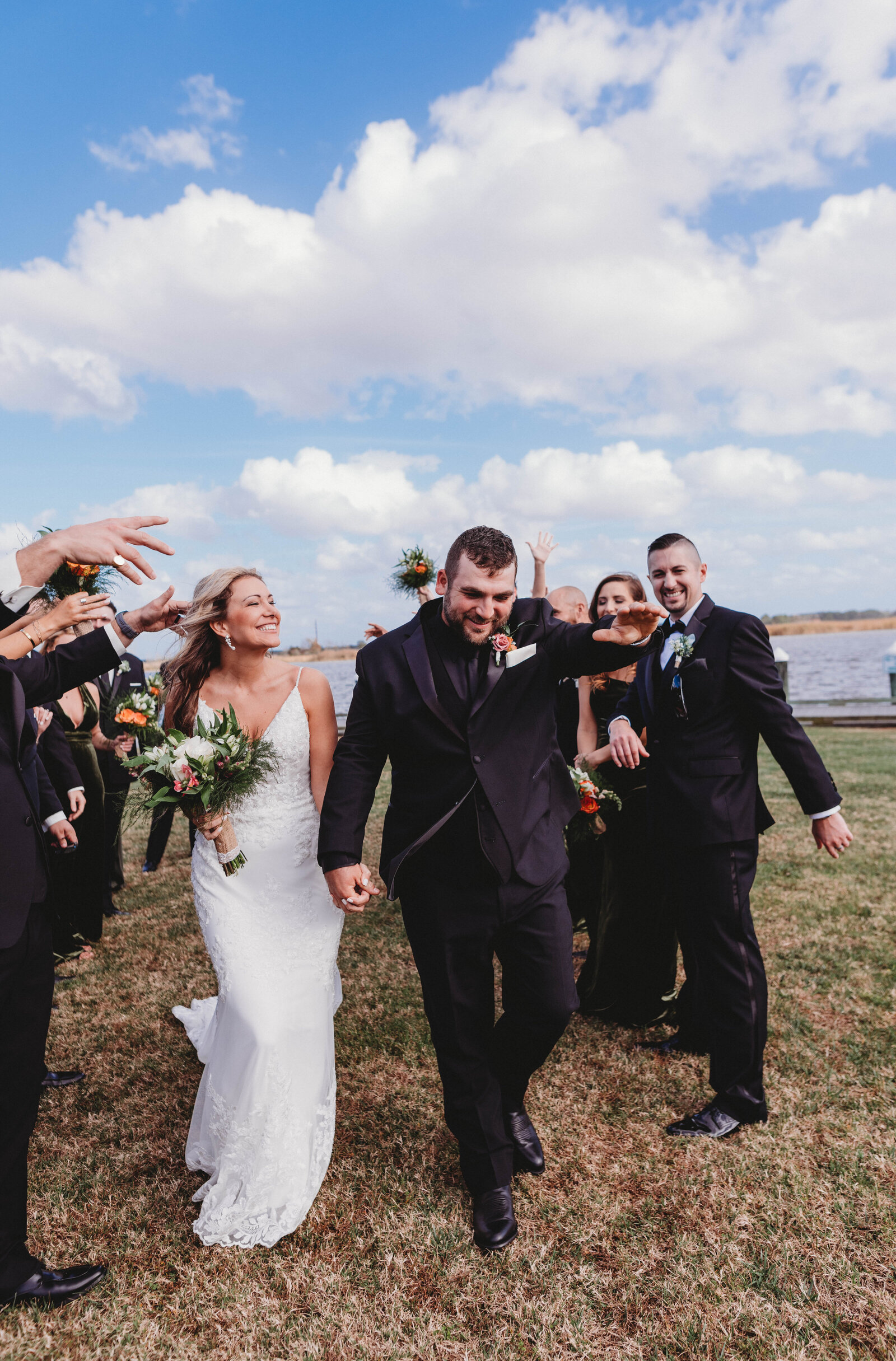wedding party photography in Maryland