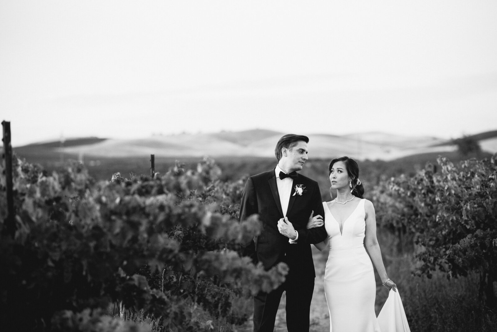 Cass Winery Paso Robles Wedding Photo with Classic Car