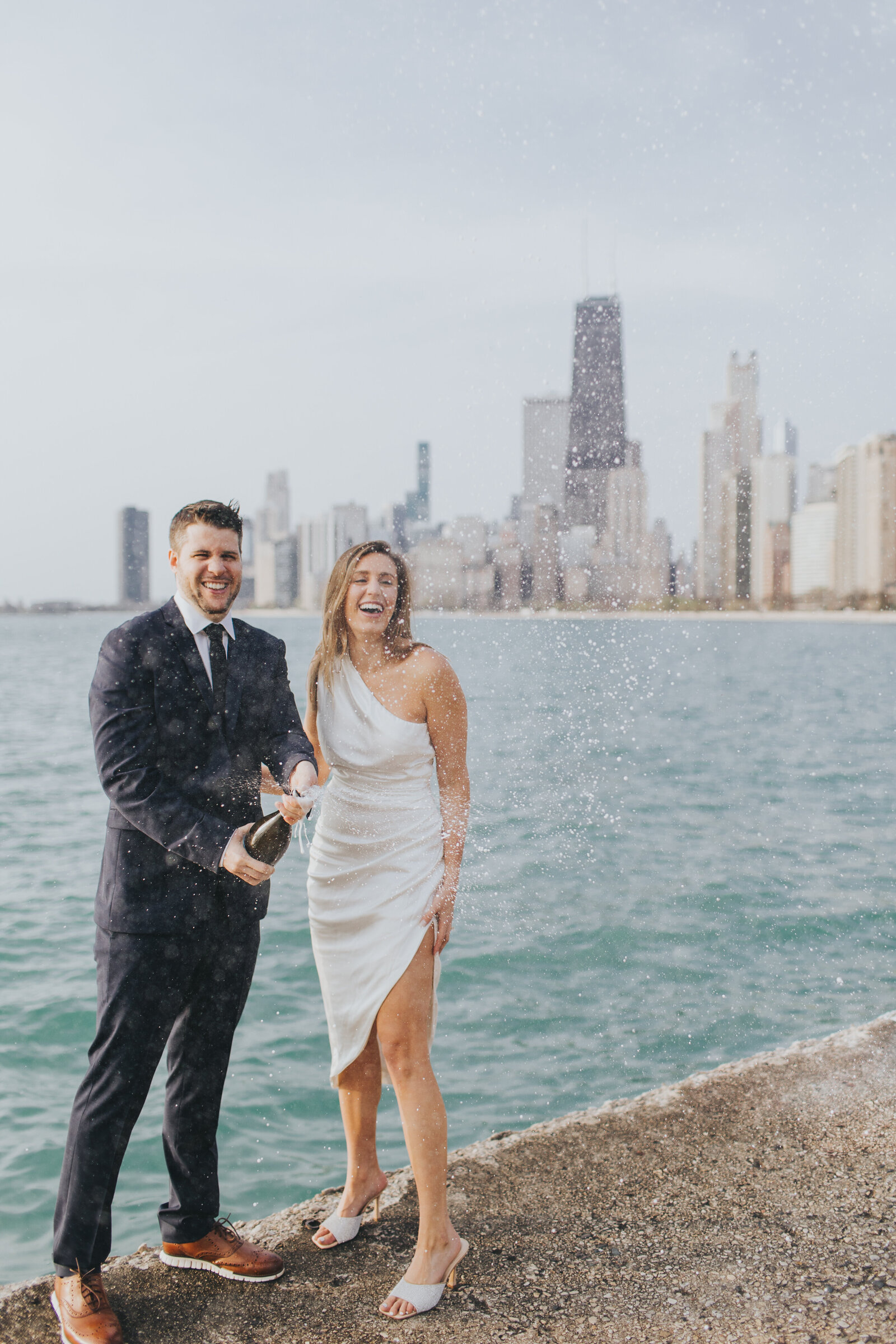 Chicago Lakefront Engagement Session_16