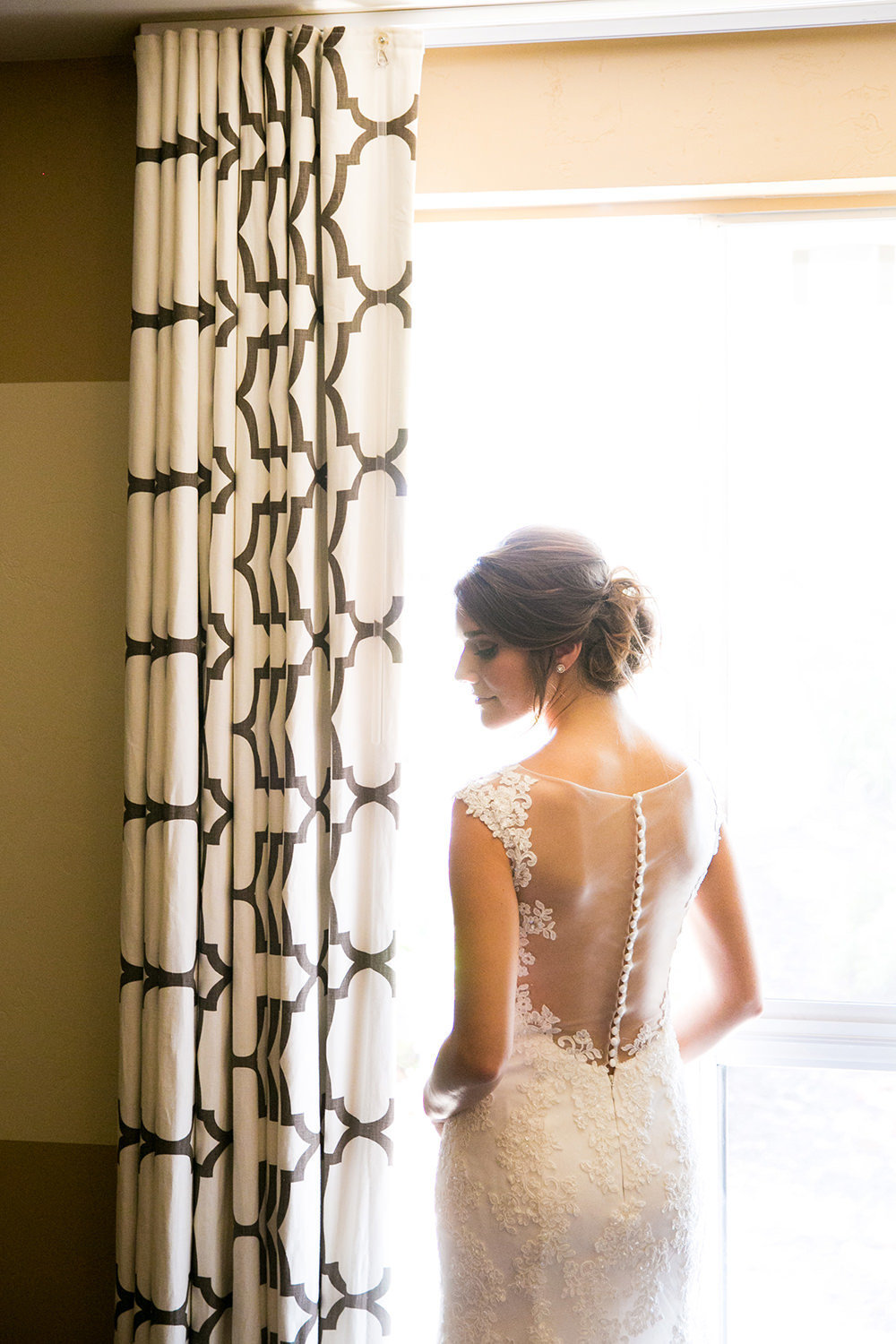 stunning bride image at carlton oaks country club getting ready