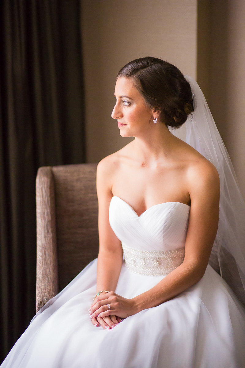formal photo of a bride at a wedding in annapolis md
