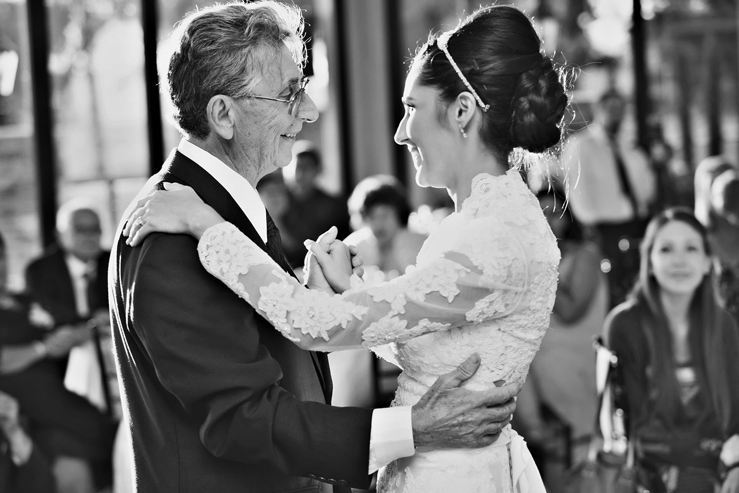Steele Canyon wedding photos father daughter dance emotional