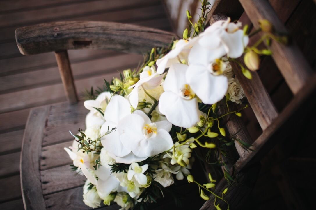 Bride's bouquet, orchids