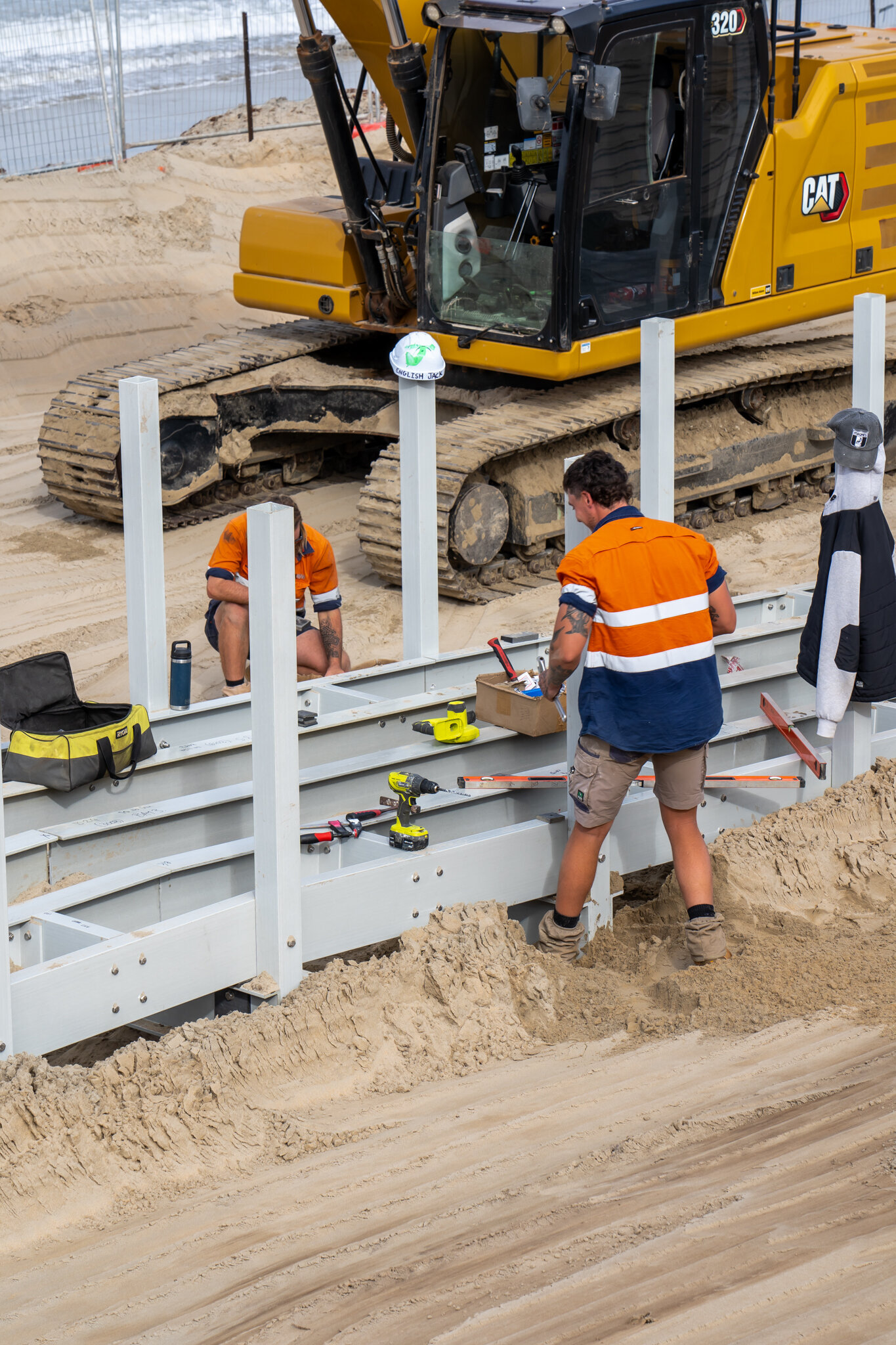 Skilled operator using CivilNow equipment on civil site