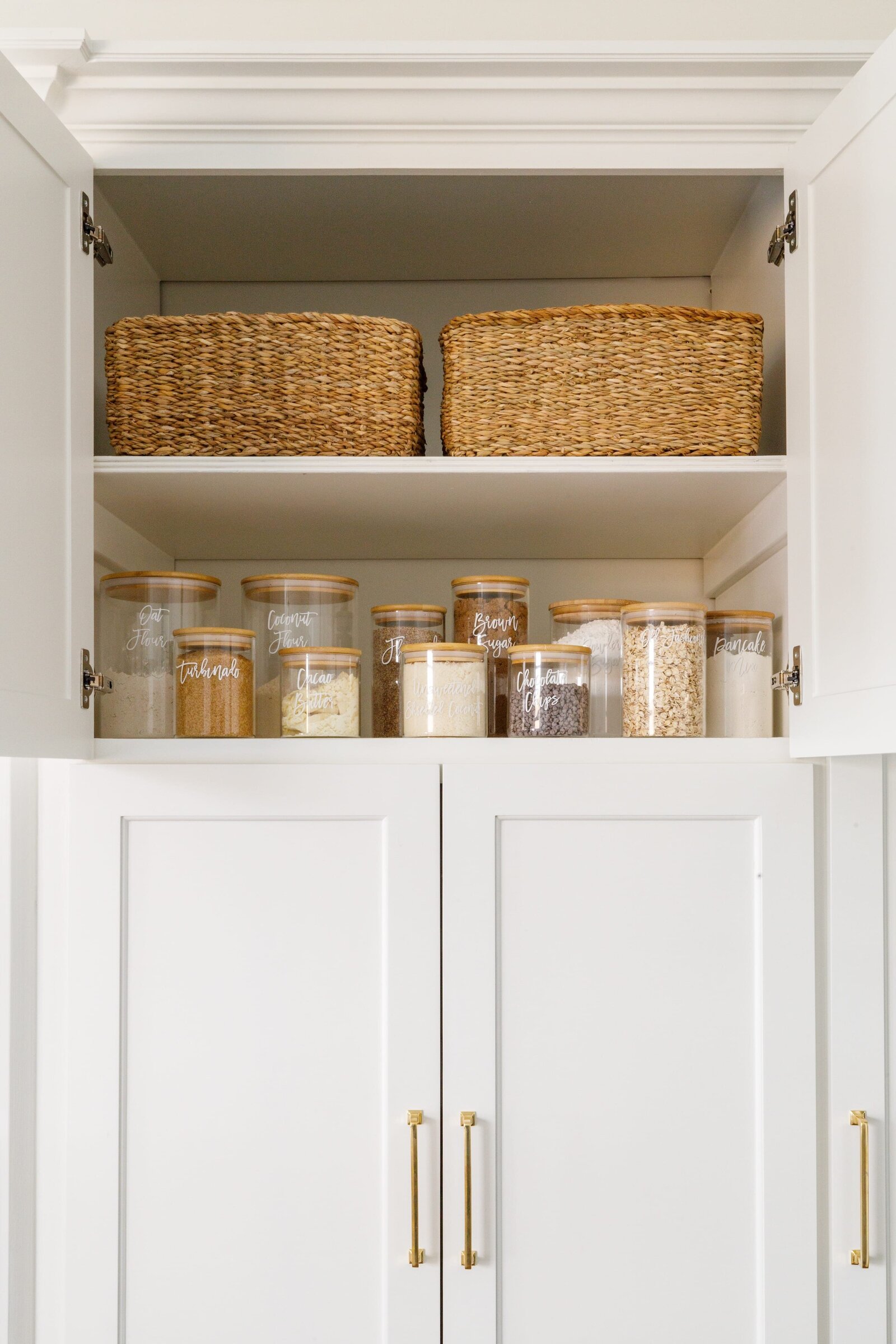 vision and hammer kitchen cabinet with jars