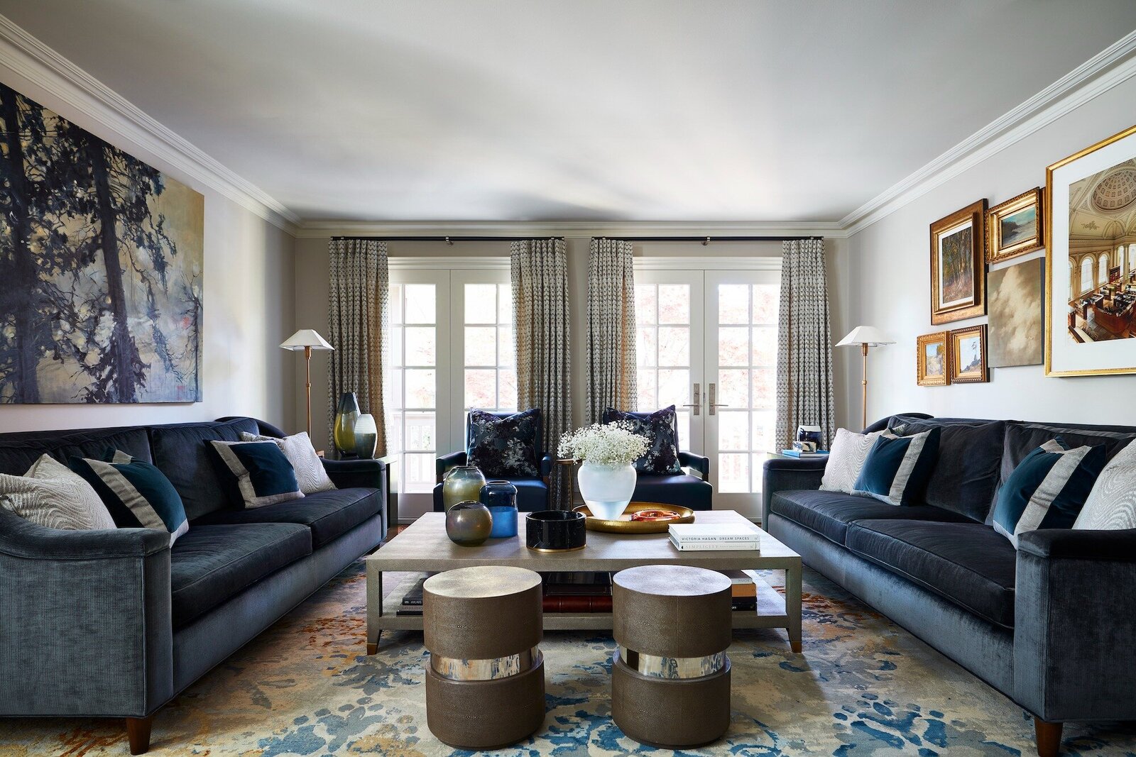 Gorgeous blue interior design by Kimberley Seldon Toronto