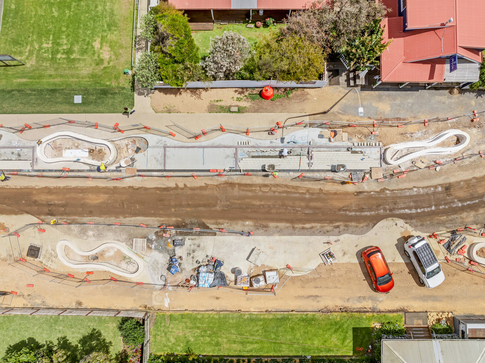 Roadworks and site preparation for regional Victoria project