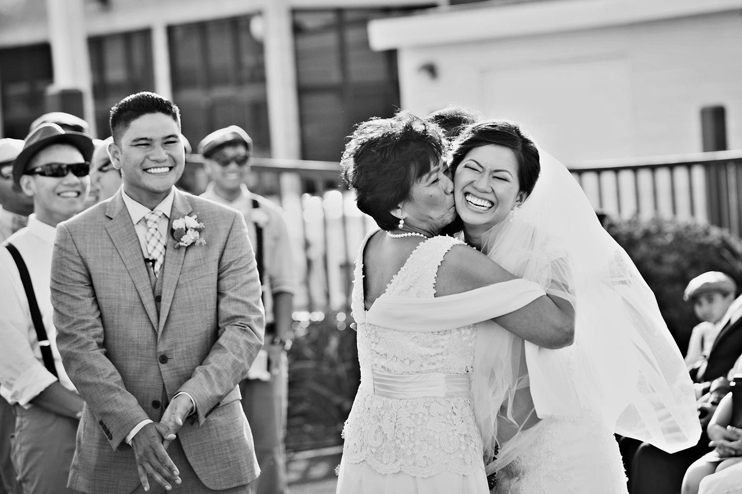 Point Loma Sub Base wedding photos black and white beautiful bride