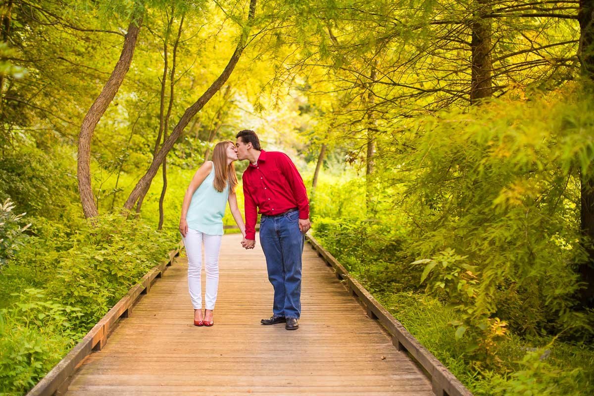 Meadowlark Botanical Gardens VA Wedding photographers engagement photos