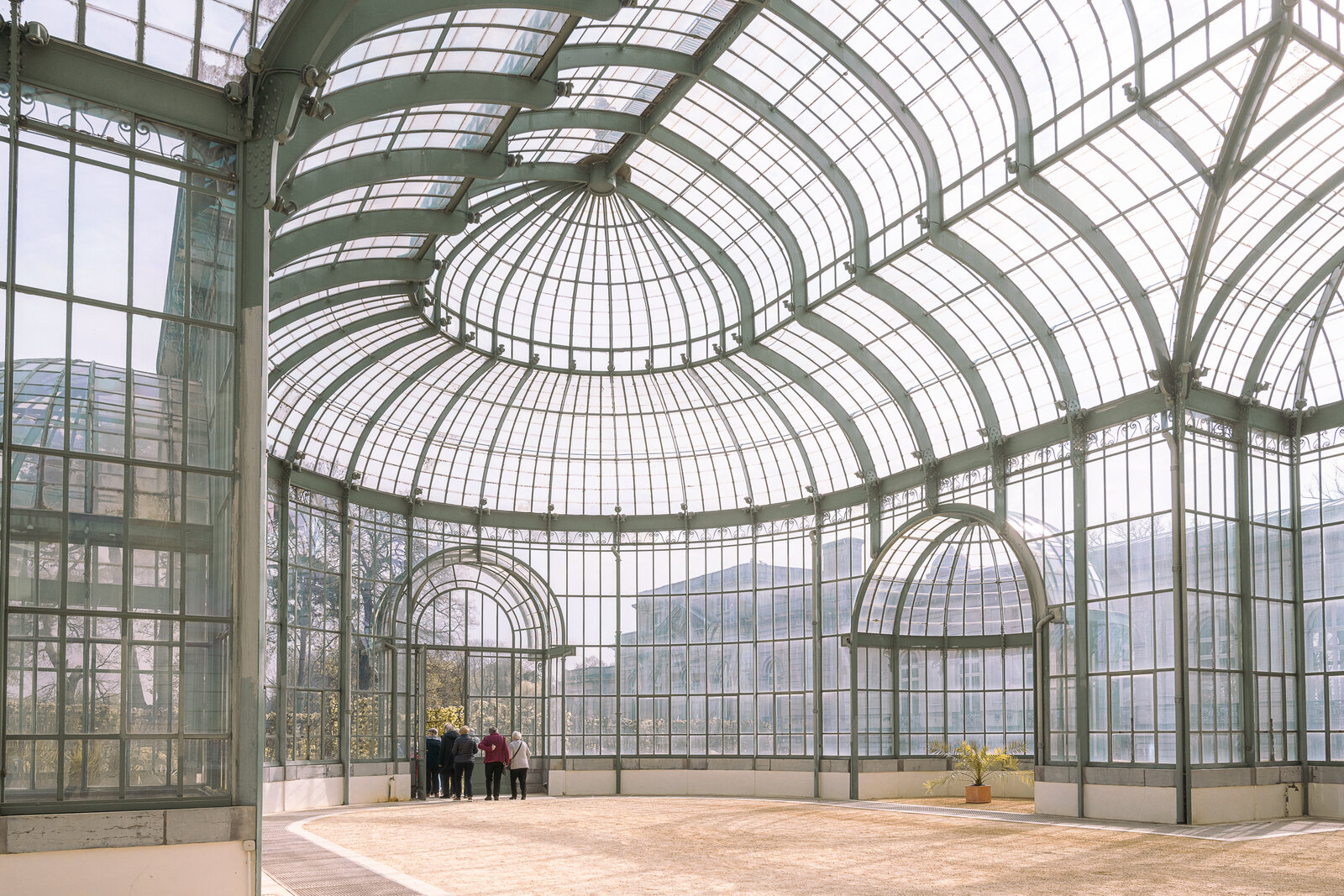 Beautiful view of the Royal Greenhouses Laeken tour