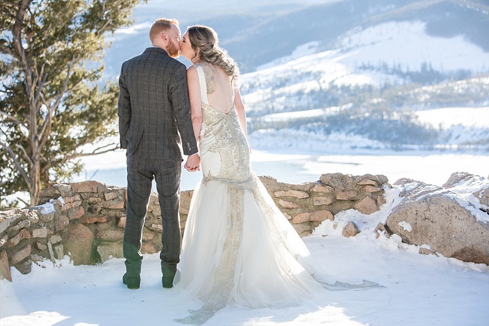 Sapphire Point Colorado winter wedding