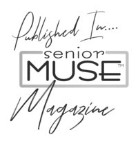 Senior Muse magazine publication badge