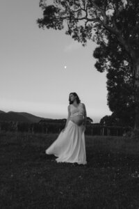 Maternity session in Christchurch at sunset
