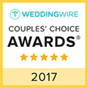 Wedding Wire couple's choice awards 2017 badge