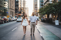 Creative urban engagement photography with bold, modern, and cinematic energy.