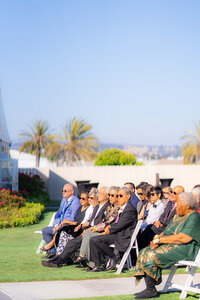 fairview metropolitan in oakland wedding ceremony sunny day