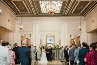 Top Louisville Kentucky wedding venue hosting an indoor ceremony at Olmsted
