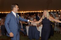 Tented South Dartmouth wedding at Salters Point. Deborah Zoe Photography.