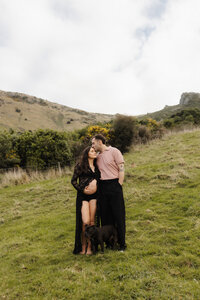 maternity session with partner in christchurch