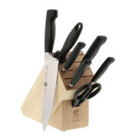 Knife block with knives
