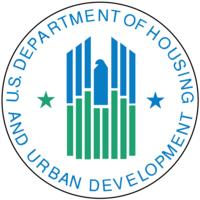 U.S. Department of Housing and Urban Development Seal in blue and green