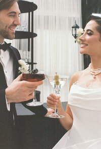 Film Photography of bride and groom at luxury Boston wedding