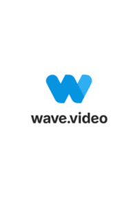 An ipad with a white background and the wave.video logo - Bloom by bel monili