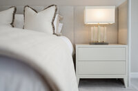 hotel photography bedroom bed side cabinet