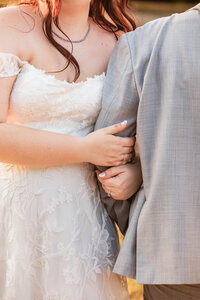 Bride and groom portrait taken during a wedding session by Graceful Ray Photography in DFW.