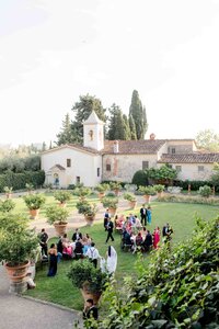 outdoor wedding reception