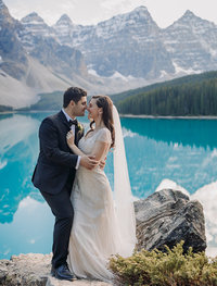 moraine lake elopement photography