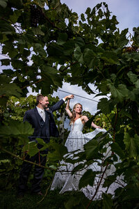 Couple dancing in a field Minneapolis wedding photographer