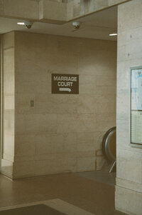 Chicago City Hall Marriage Court Sign