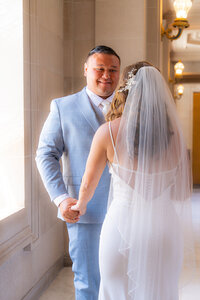san francisco city hall wedding first look