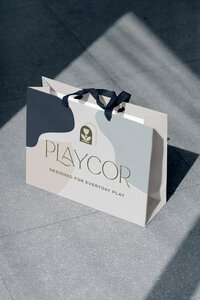 Shopping Bag on Street Mockup