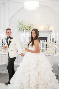 Pnina Tornai wedding dress with full skirt