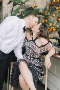 Reception Kiss | Planner-Led Wedding Photographer in Montreal | Juno by Julia C. Vona