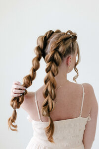 Gorgeous braid style featured in the gift card section to inspire your next salon visit at SoCo