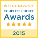 Wedding Wire couple's choice awards 2015 badge