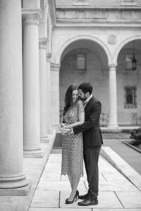 Boston Public Library Engagement photos. Deborah Zoe Photography. Boston Wedding Photographer.