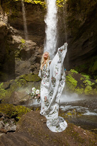 Waterfall Elopement Photography in Iceland Savvy Shoots
