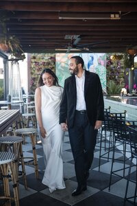 Engagement session at Perry Lane Hotel, Savannah GA | Rooftop Bar Engagement photos