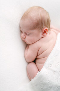 Newborn baby portrait at home natural light Miami newborn photographer