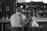 Black and white bar engagement photos, Savannah, GA | www.phavyphotos.com
