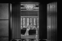Bride at Hidden Grove Estate posing for Michigan Wedding Photographer Savvy Shoots