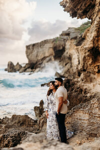 Surprise Proposal Engagement at Shipwreck Beach Hyatt Poipu-2